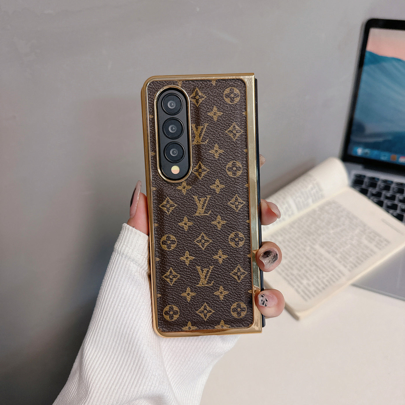 Luxury Leather Z Fold 5/6 Case