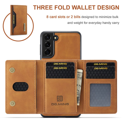 Magnetic Detachable Leather Wallet Case for Samsung Galaxy S23 Ultra