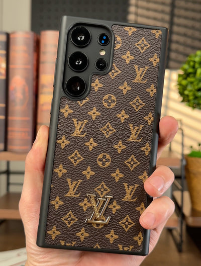 LV Monogram Leather Case: Elegant Protection for Samsung S22/S23