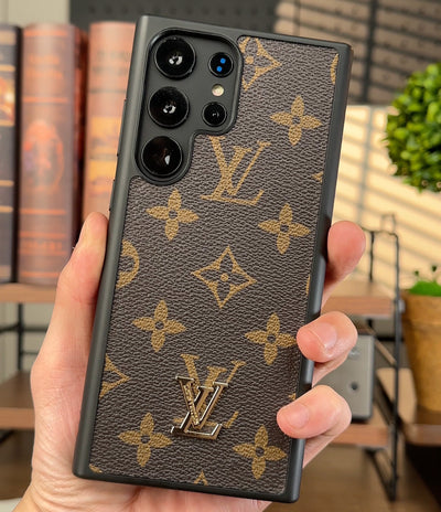 LV Monogram Leather Case: Elegant Protection for Samsung S22/S23