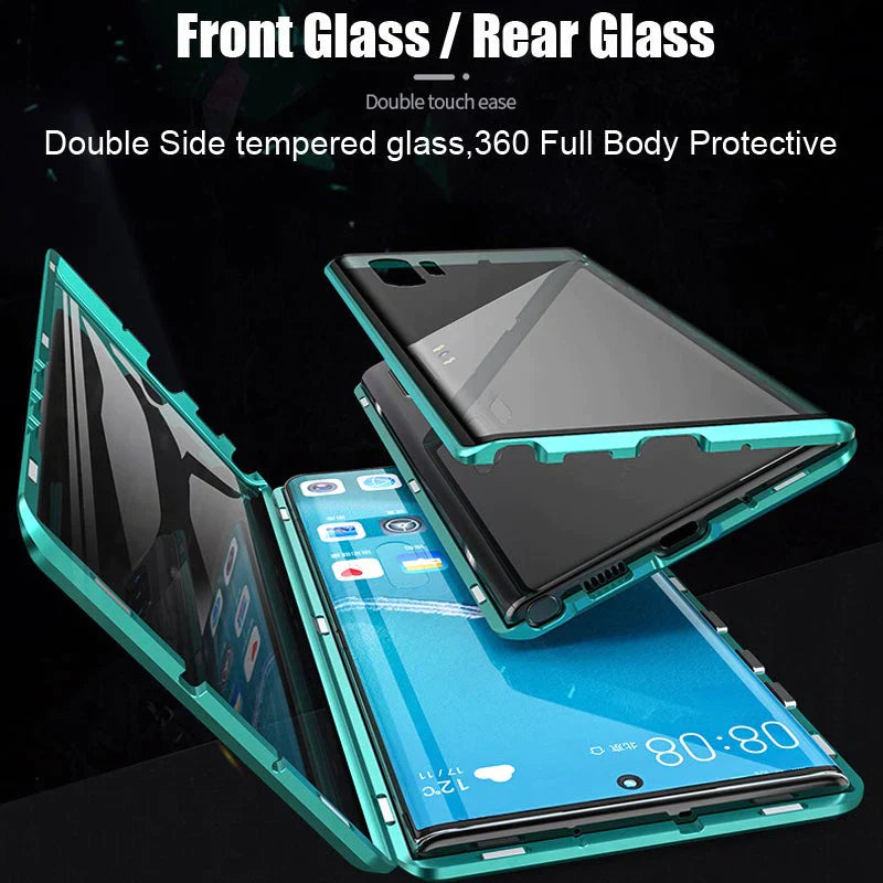 Magnetic Tempered Glass Double-sided Phone Case For Samsung S23/S22 series