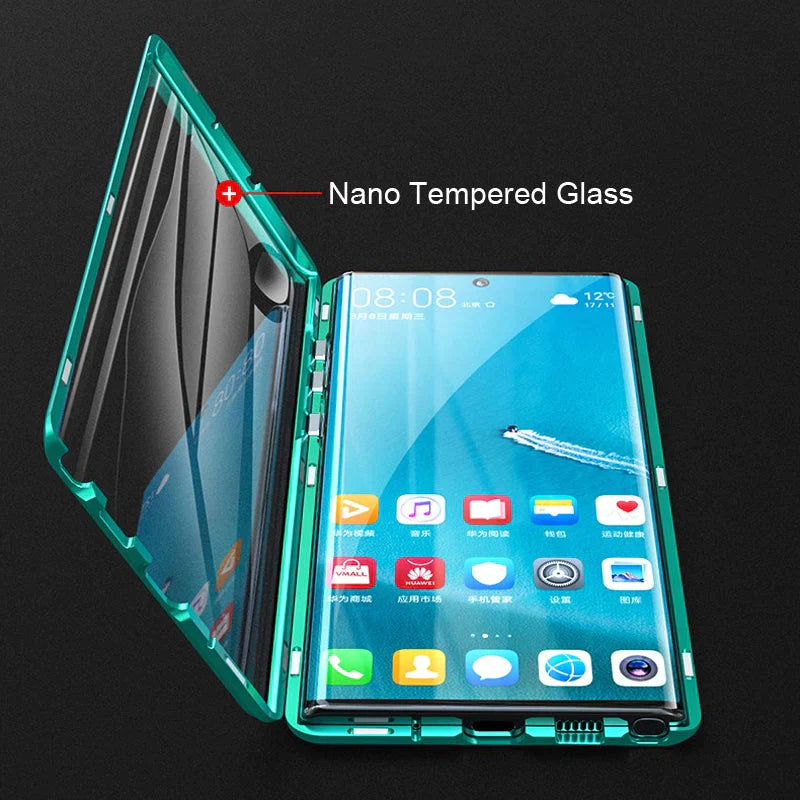 Magnetic Tempered Glass Double-sided Phone Case For Samsung S23/S22 series