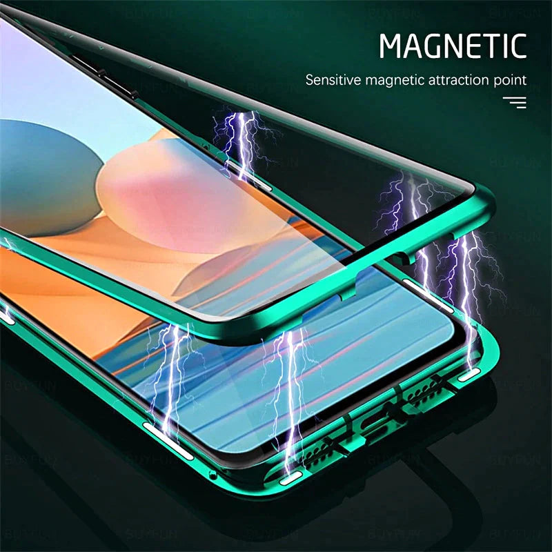 Magnetic Tempered Glass Double-sided Phone Case For Samsung S23/S22 series