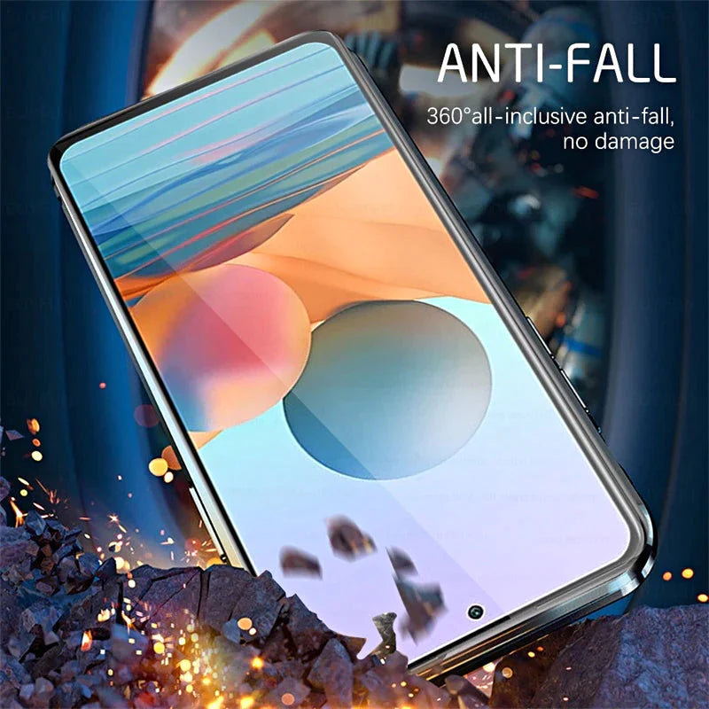 Magnetic Tempered Glass Double-sided Phone Case For Samsung S23/S22 series