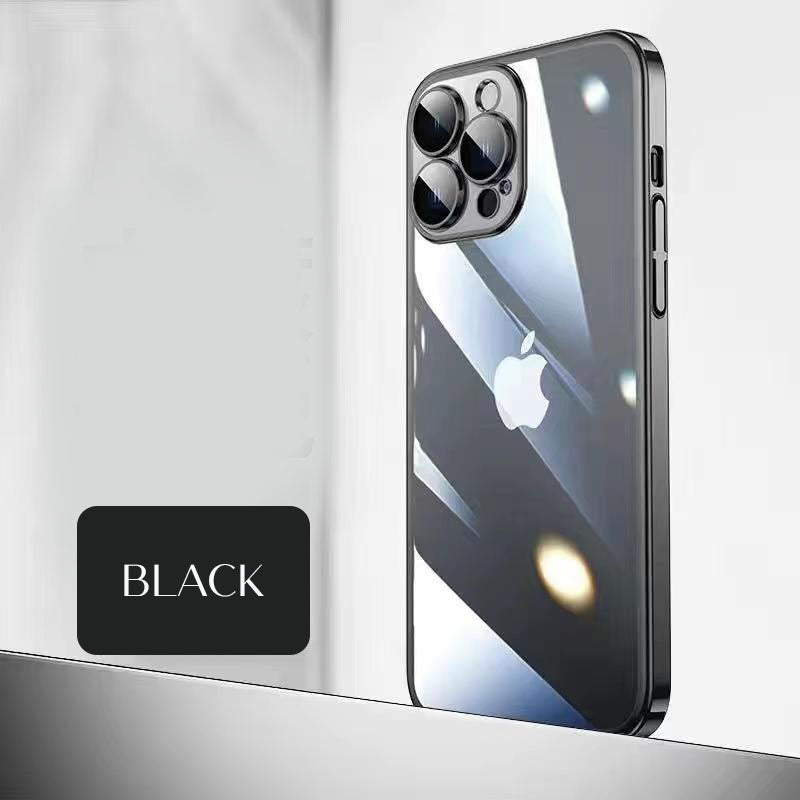 Luxury Purple Deep Clear iPhone Case With Camera Protector