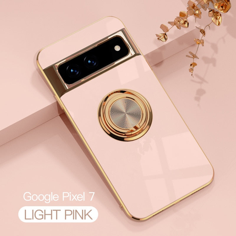 Luxury Soft Plating Holder Case For Google Pixel 7 Pro