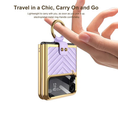 Luxury Ring Holder Case For Samsung Galaxy Z Flip 4