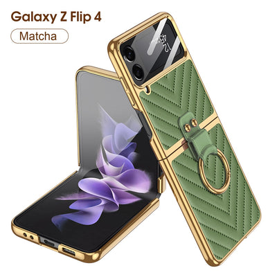 Luxury Ring Holder Case For Samsung Galaxy Z Flip 4