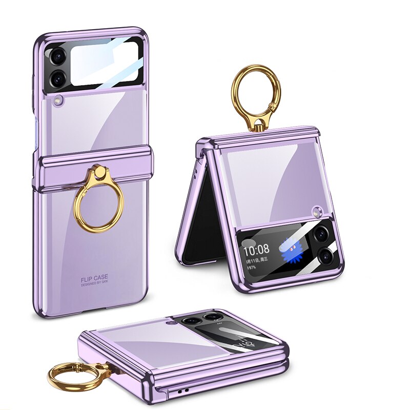 new version Plating Magnetic Hinge Case for Samsung Galaxy Z Flip 4