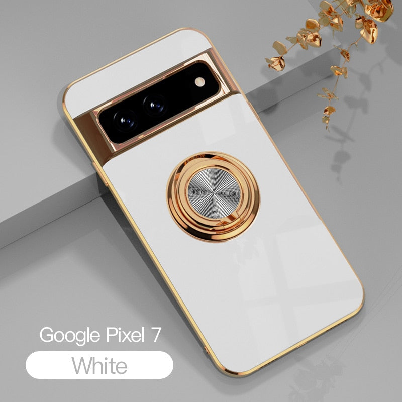 Luxury Soft Plating Holder Case For Google Pixel 7 Pro