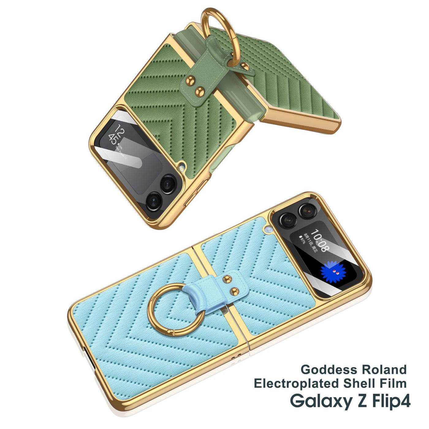 Luxury Ring Holder Case For Samsung Galaxy Z Flip 4