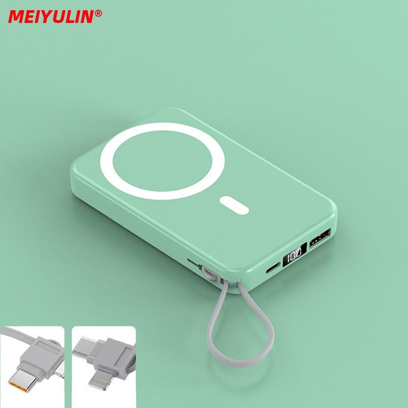 Magnetic Wireless Power Bank 15W Fast Charger for iPhone