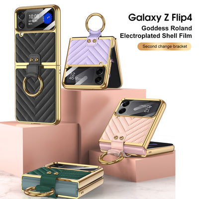 Luxury Ring Holder Case For Samsung Galaxy Z Flip 4