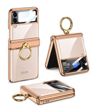 new version Plating Magnetic Hinge Case for Samsung Galaxy Z Flip 4