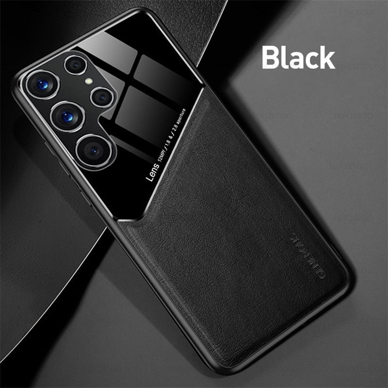 LUXURY MAGNETIC LEATHER CASE FOR SAMSUNG GALAXY S22 SERIES