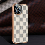 Luxury Carbon Fiber Genuine Leather Cover for Iphone